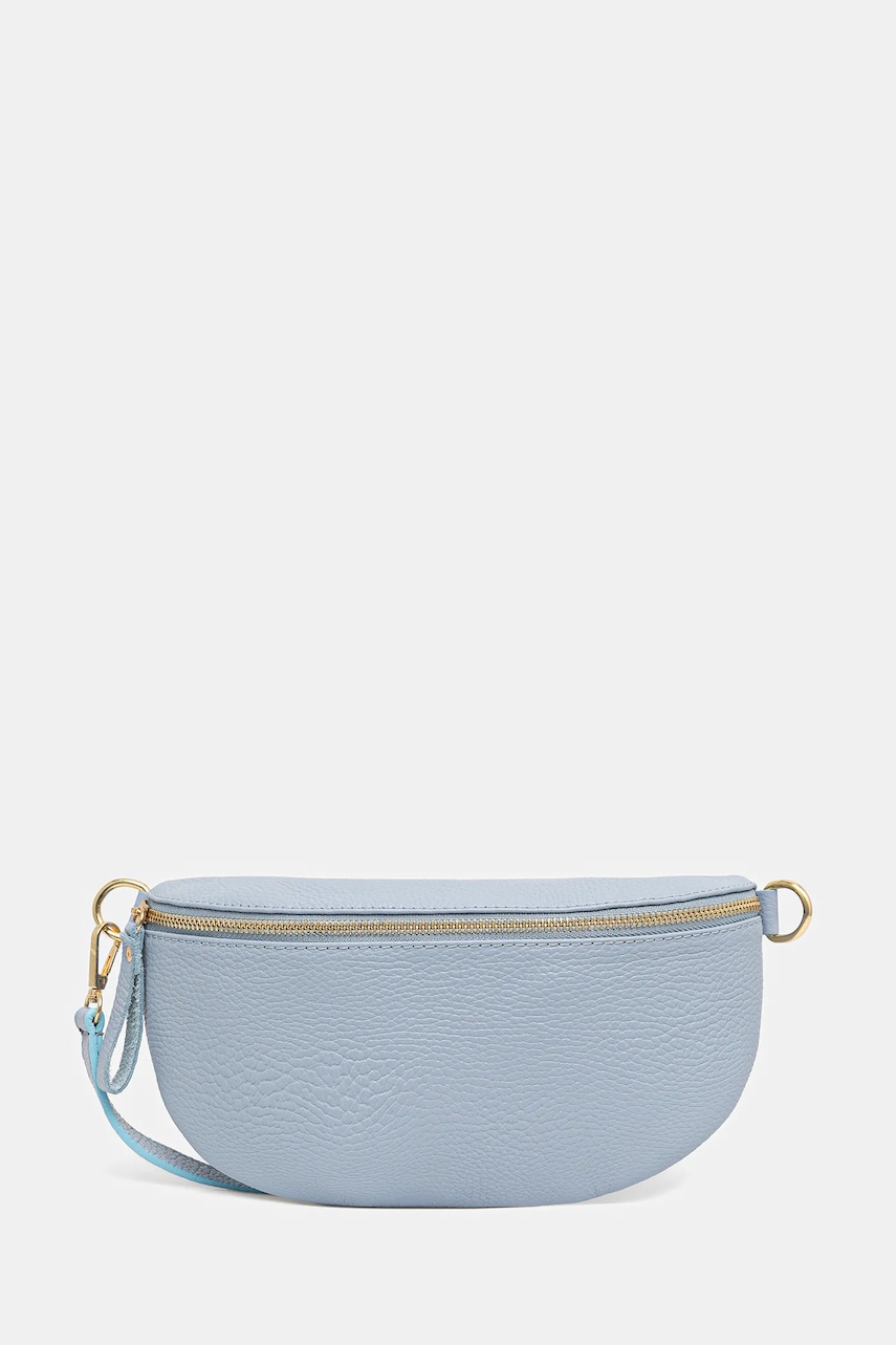 Answear Lab borseta de piele culoarea alb