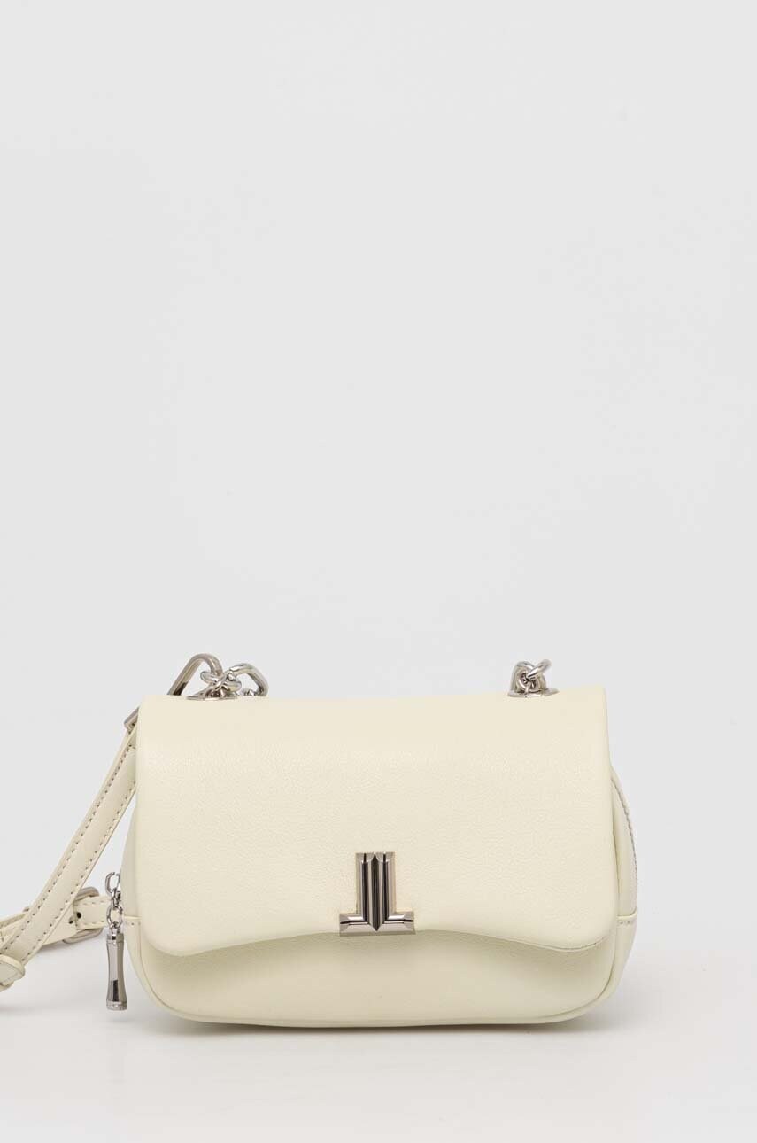 Answear Lab poseta de piele culoarea bej