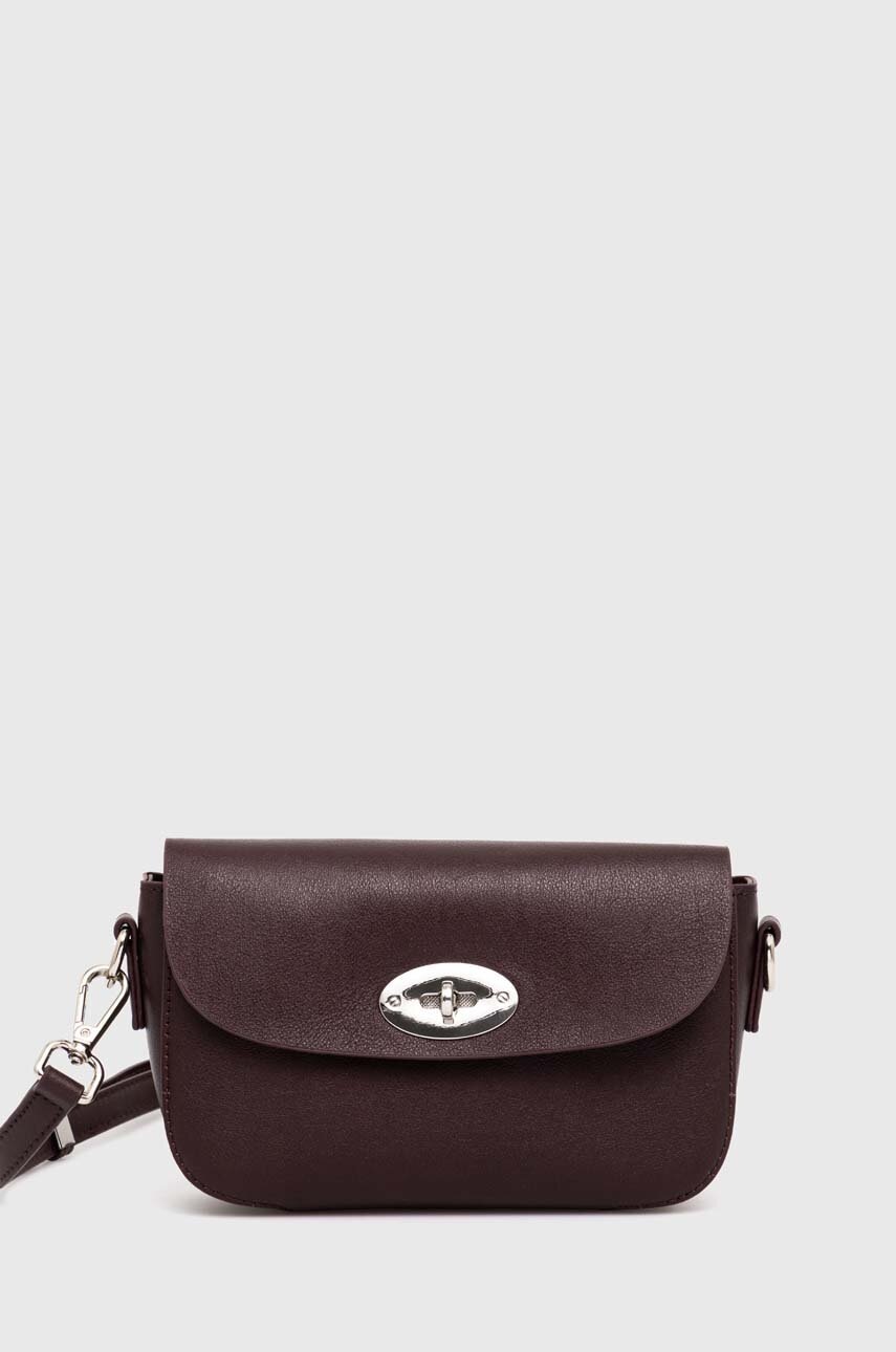 

Кожена чанта Answear Lab в бордо