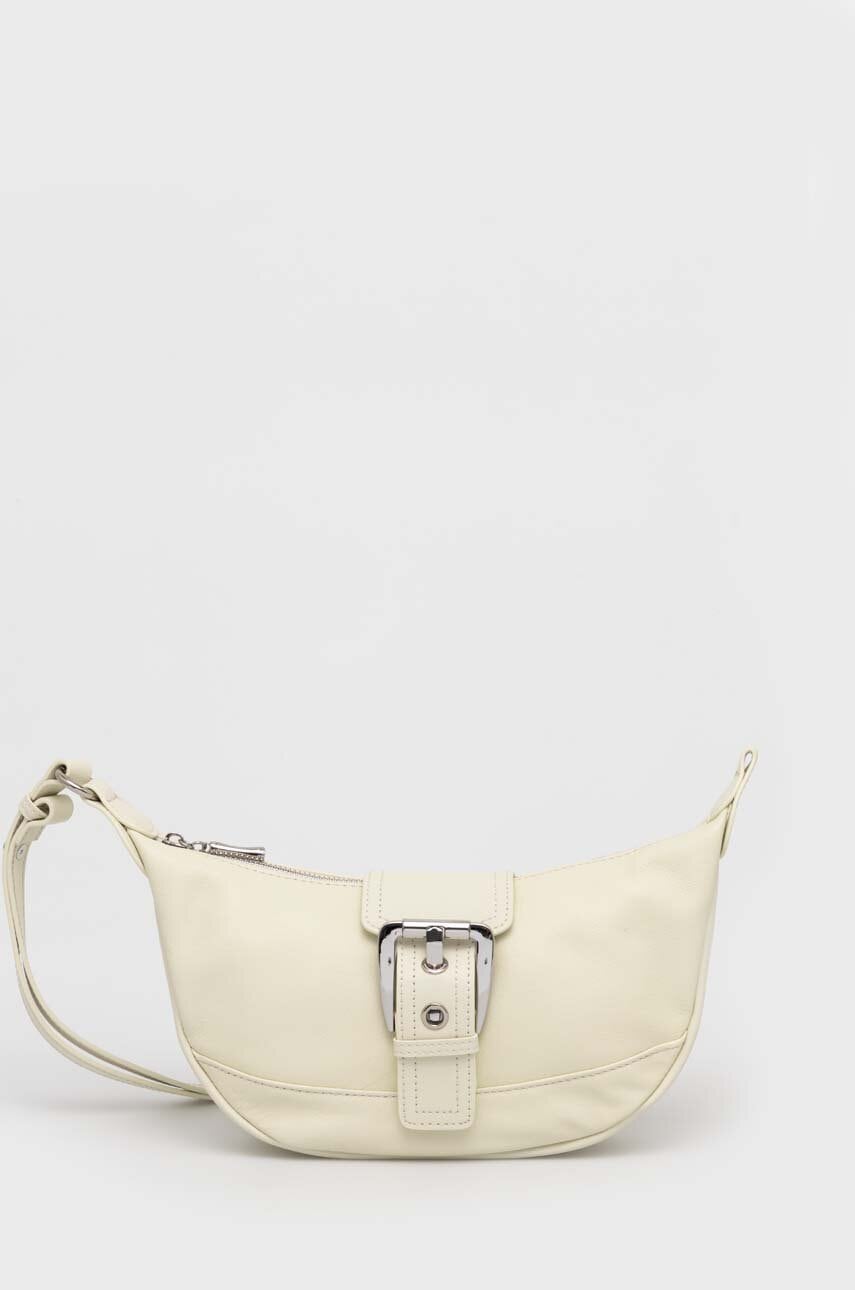 Answear Lab poseta de piele culoarea bej Answear Lab poseta de piele culoarea bej