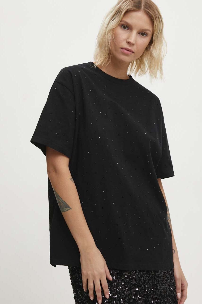 

Тениска Answear Lab в черно, Черен