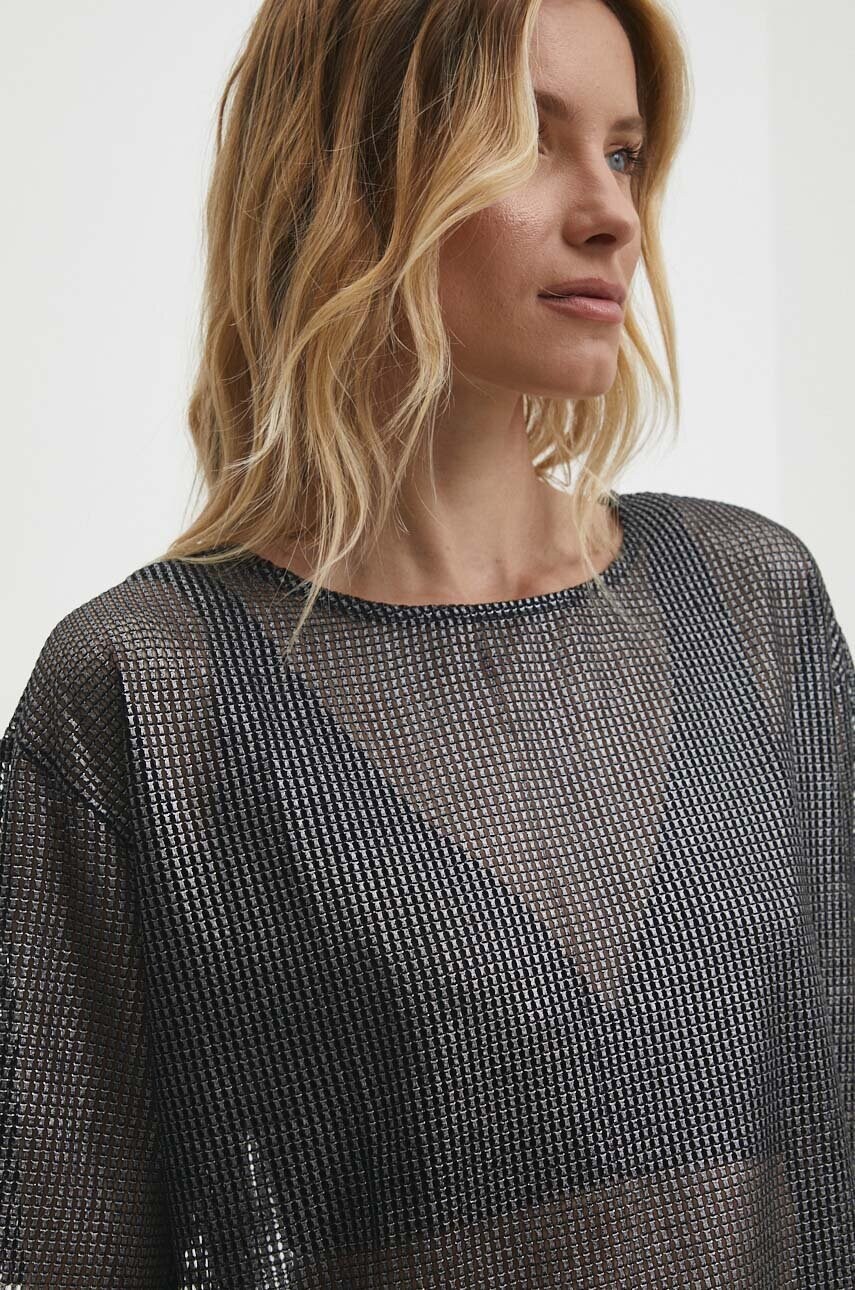

Тениска Answear Lab в черно, Черен