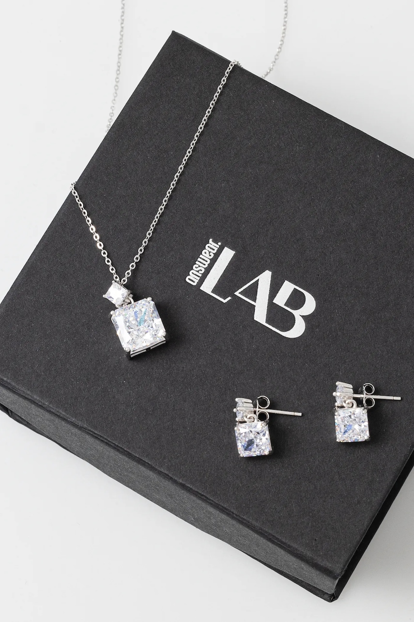 Серебряный комплект - колье и серьги Answear Lab Серебряный комплект - колье и серьги Answear Lab
