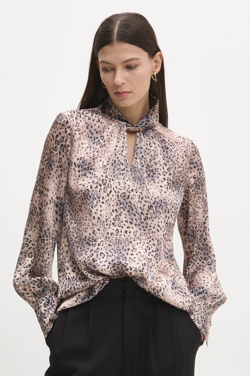 Answear Lab bluza femei, culoarea maro, modelator Answear Lab bluza femei, culoarea maro, modelator