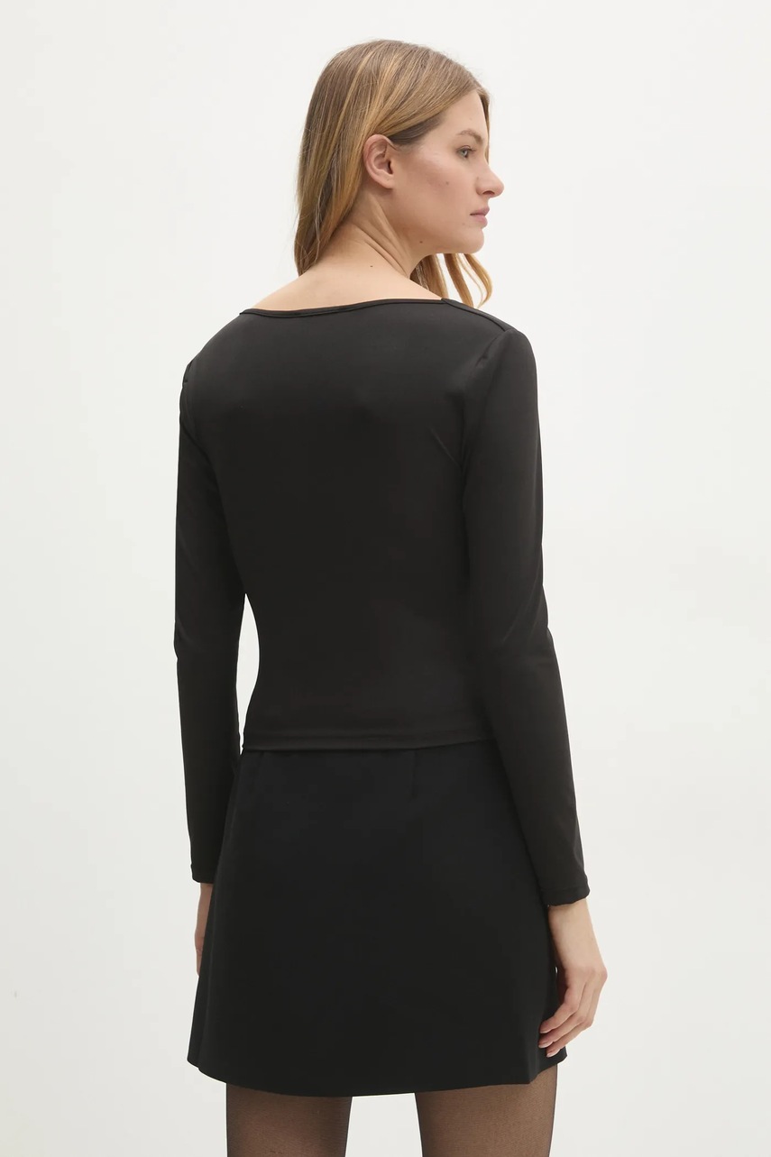 Μπλουζάκι Answear.LAB χρώμα: μαύρο φωτογραφία