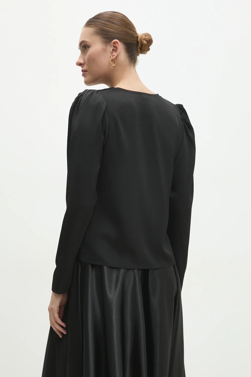 Μπλουζάκι Answear.LAB χρώμα: μαύρο φωτογραφία