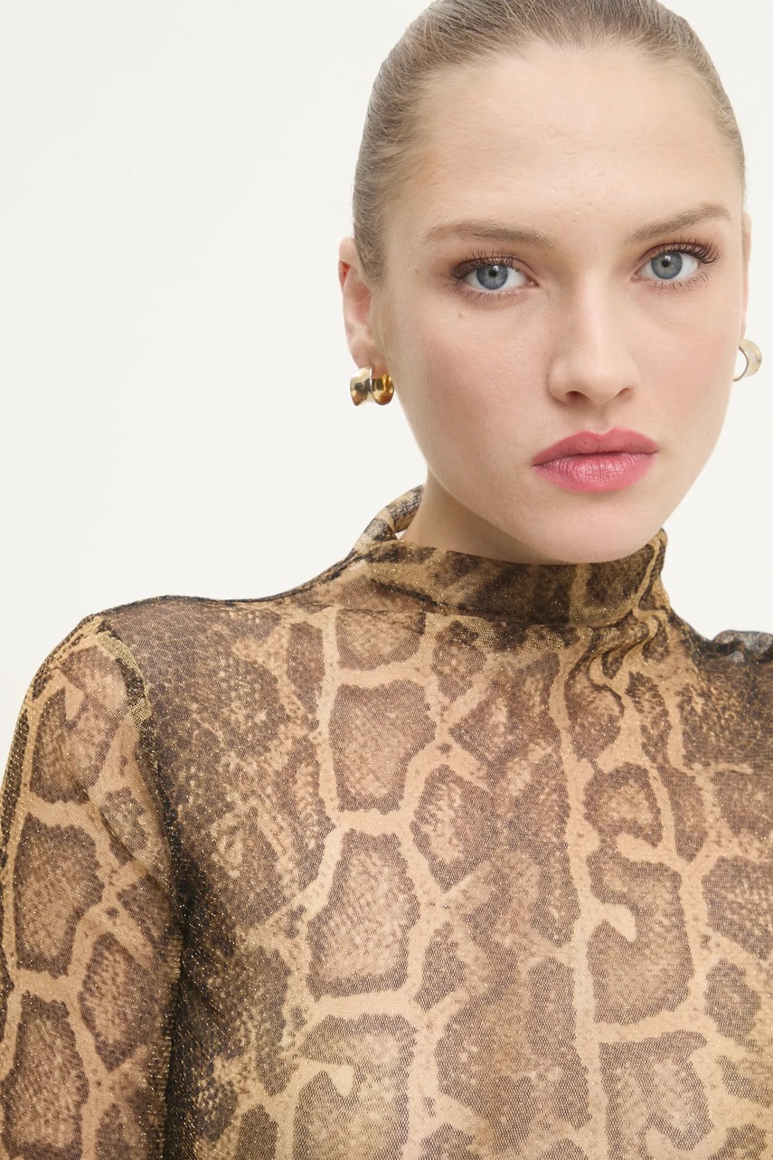 Μπλουζάκι Answear.LAB χρώμα: χρυσαφί φωτογραφία