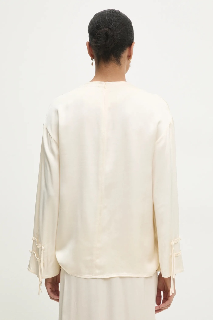 Μπλουζάκι Answear.LAB χρώμα: μπεζ φωτογραφία