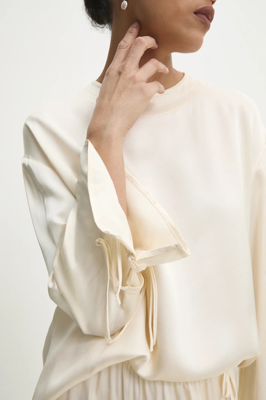 Μπλουζάκι Answear.LAB χρώμα: μπεζ φωτογραφία