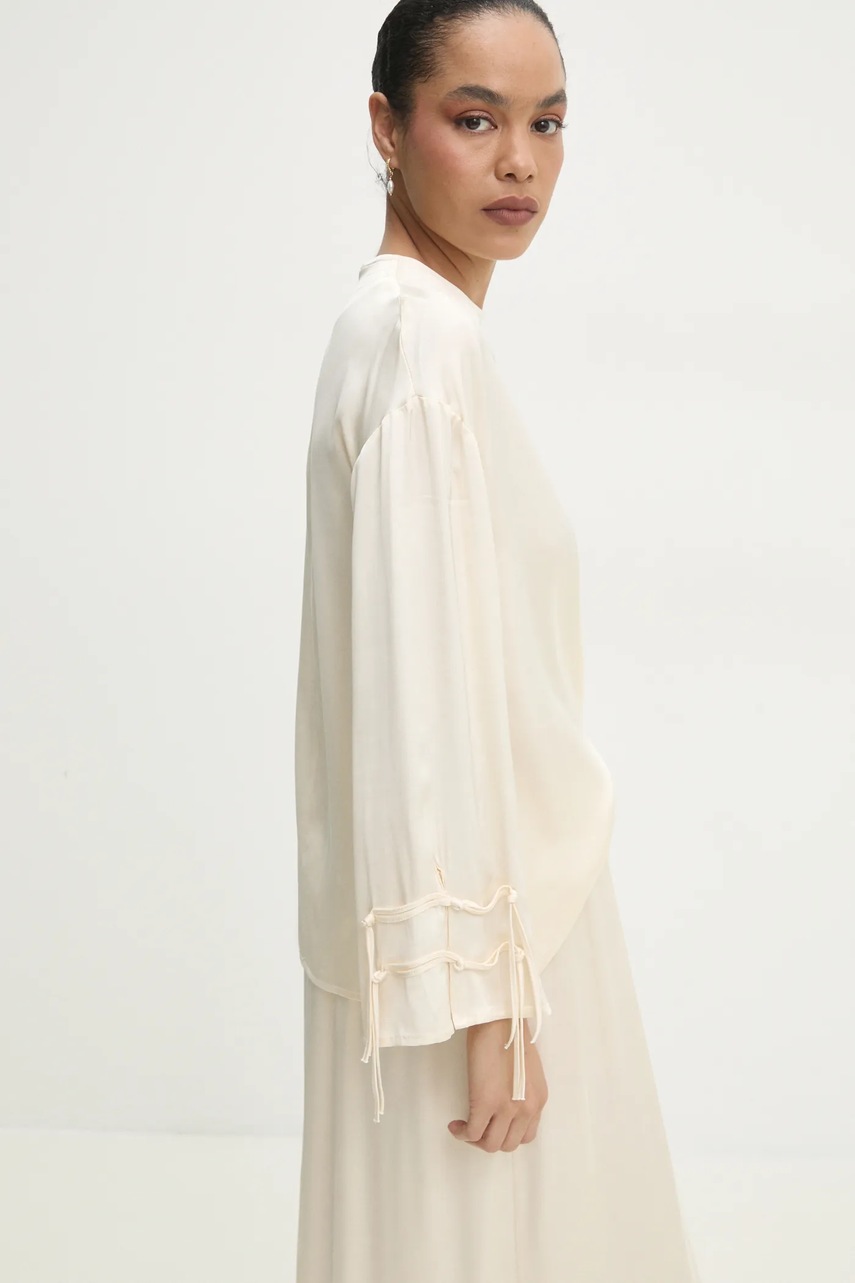 Μπλουζάκι Answear.LAB χρώμα: μπεζ φωτογραφία