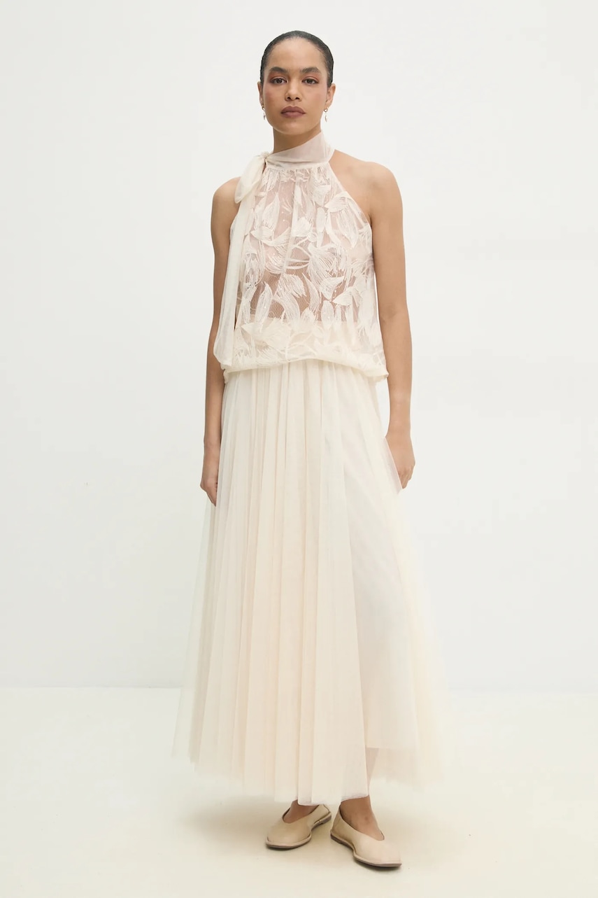 Answear Lab bluza femei, culoarea bej, modelator