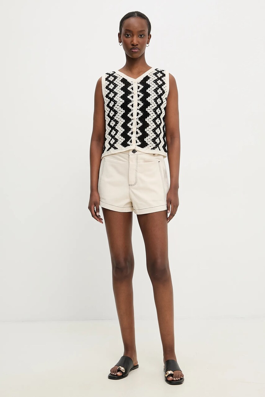 Answear Lab vesta femei, culoarea negru, light