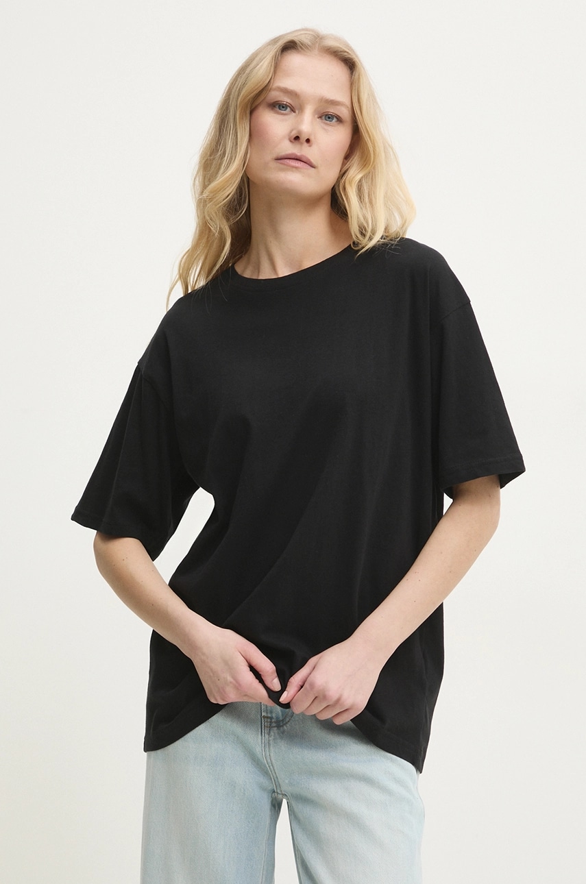 Answear Lab tricou din bumbac femei, culoarea negru Answear Lab tricou din bumbac femei, culoarea negru