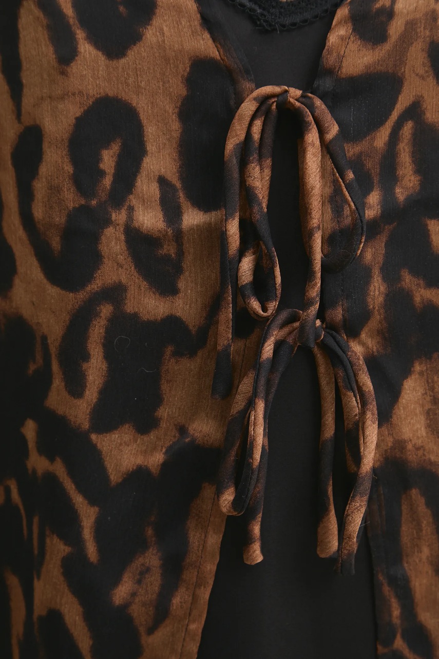 Πουκάμισο Answear.LAB χρώμα: καφέ φωτογραφία