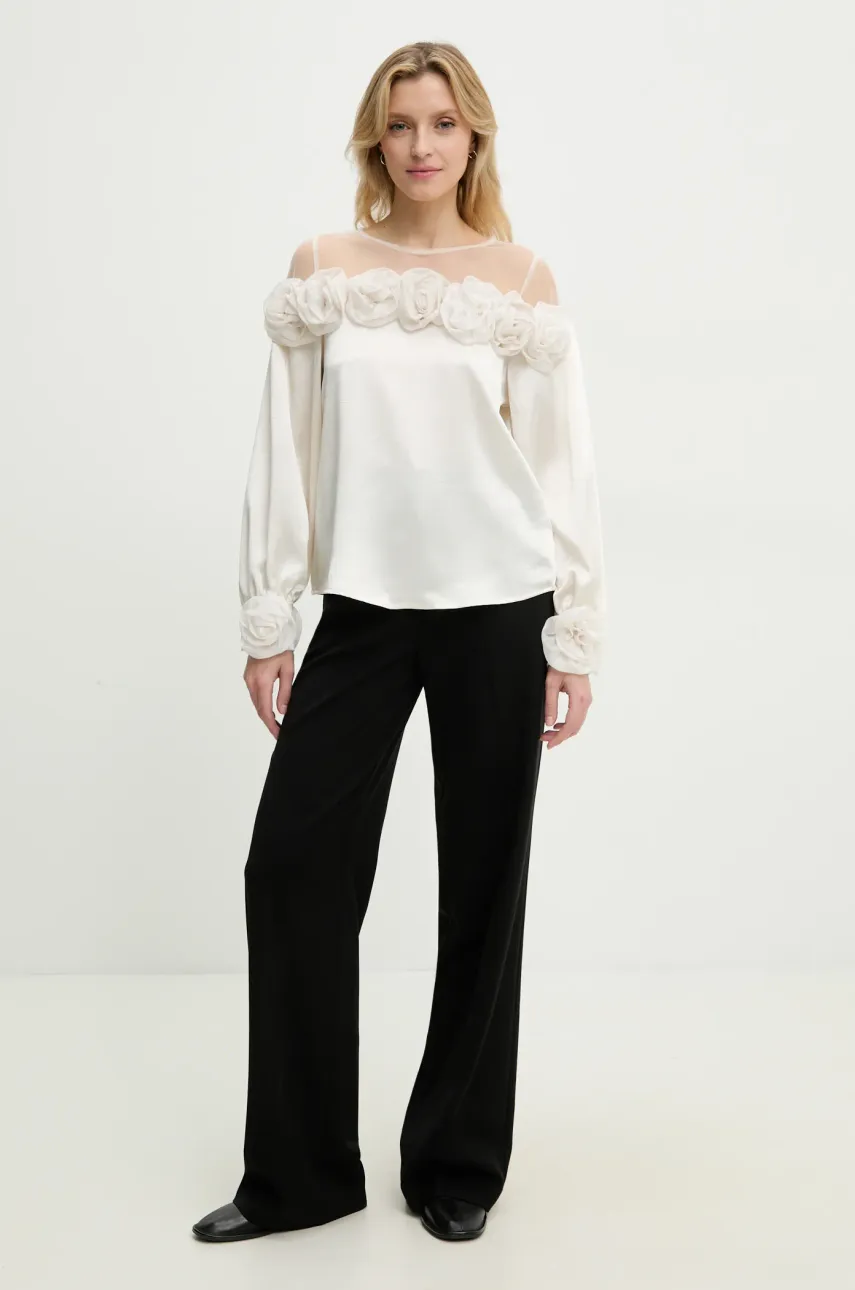 Блузка Answear.LAB женская цвет белый однотонная Блузка Answear.LAB женская цвет белый однотонная