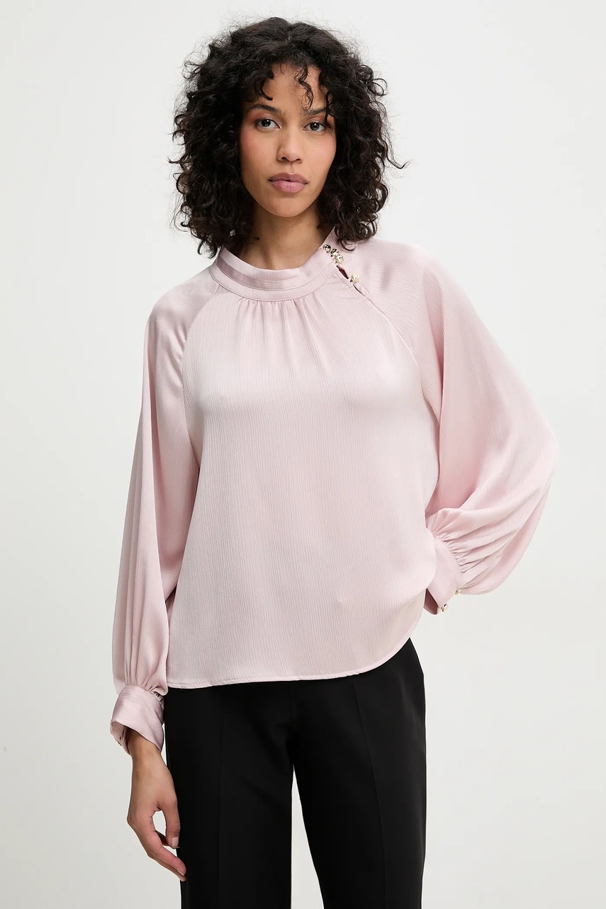 Answear Lab bluza femei, culoarea roz, neted