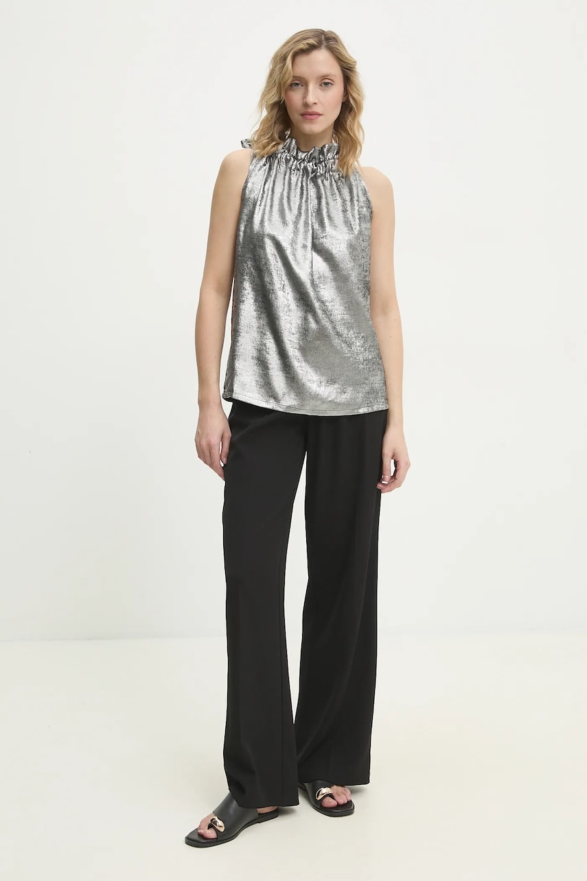 Блузка Answear.LAB женская цвет серебрянный меланж Блузка Answear.LAB женская цвет серебрянный меланж