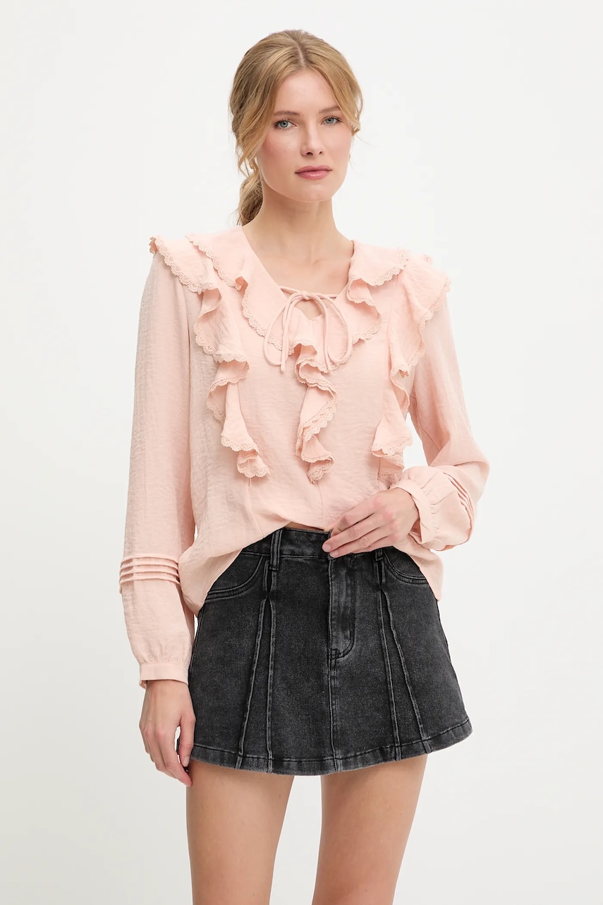 Answear Lab bluza femei, culoarea roz, neted