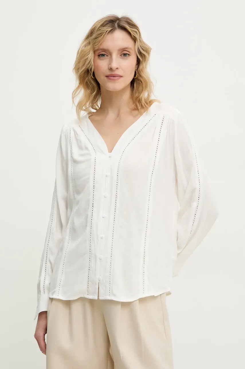 Answear Lab cămașă femei, culoarea alb, regular