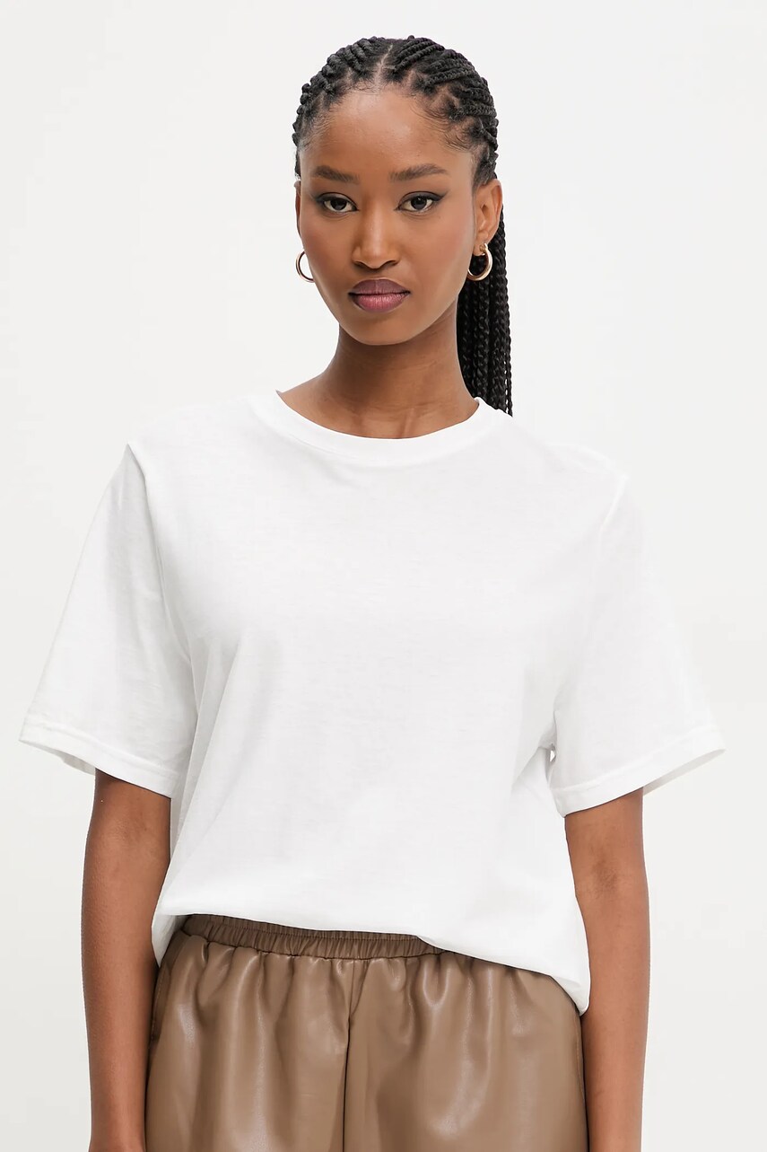 Answear Lab bluza culoarea alb