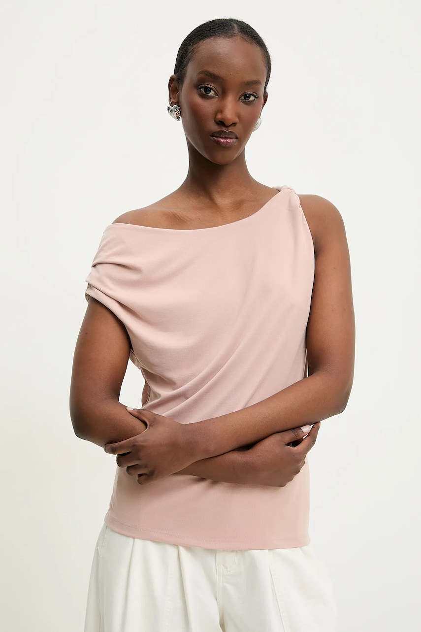 Answear Lab bluza femei, culoarea roz, neted Answear Lab bluza femei, culoarea roz, neted