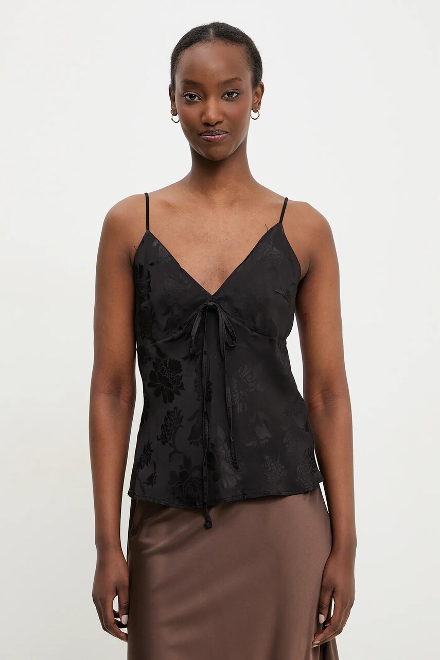 Answear Lab bluza femei, culoarea negru, modelator