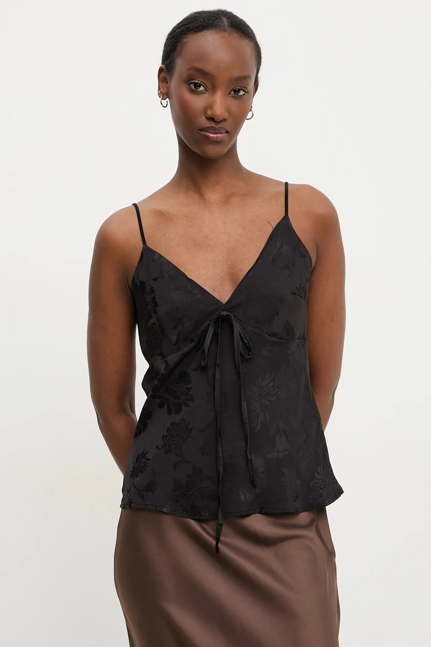 Μπλουζάκι Answear.LAB χρώμα: μαύρο φωτογραφία