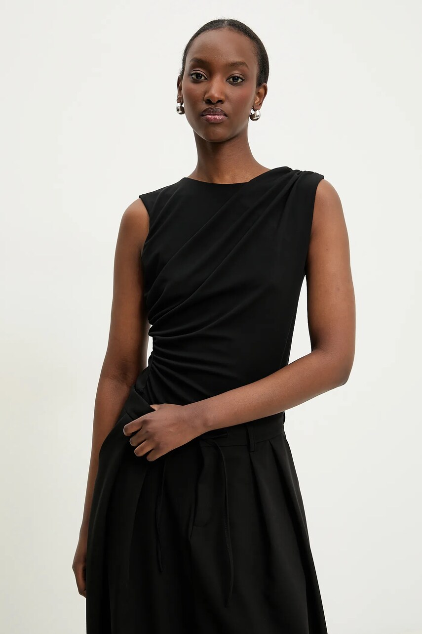 Answear Lab body femei, culoarea negru, neted