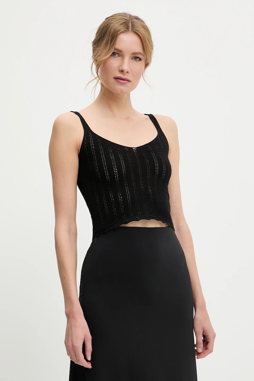 Answear Lab bluza culoarea negru, neted