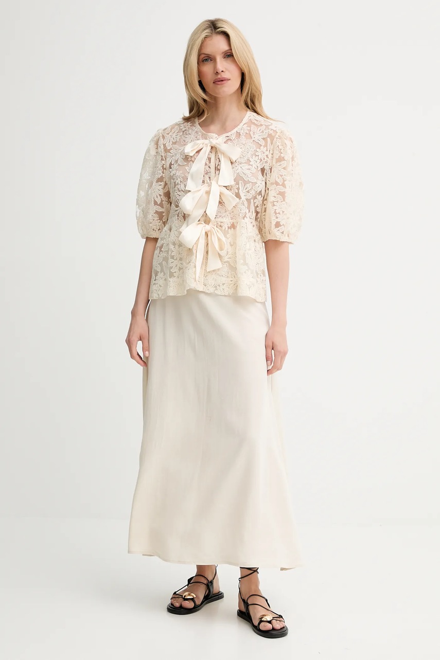 Рубашка Answear.LAB цвет бежевый regular