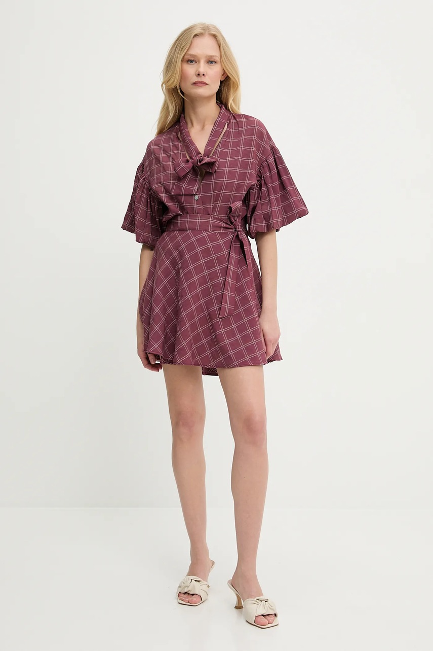 Рубашка Answear.LAB цвет бордовый regular