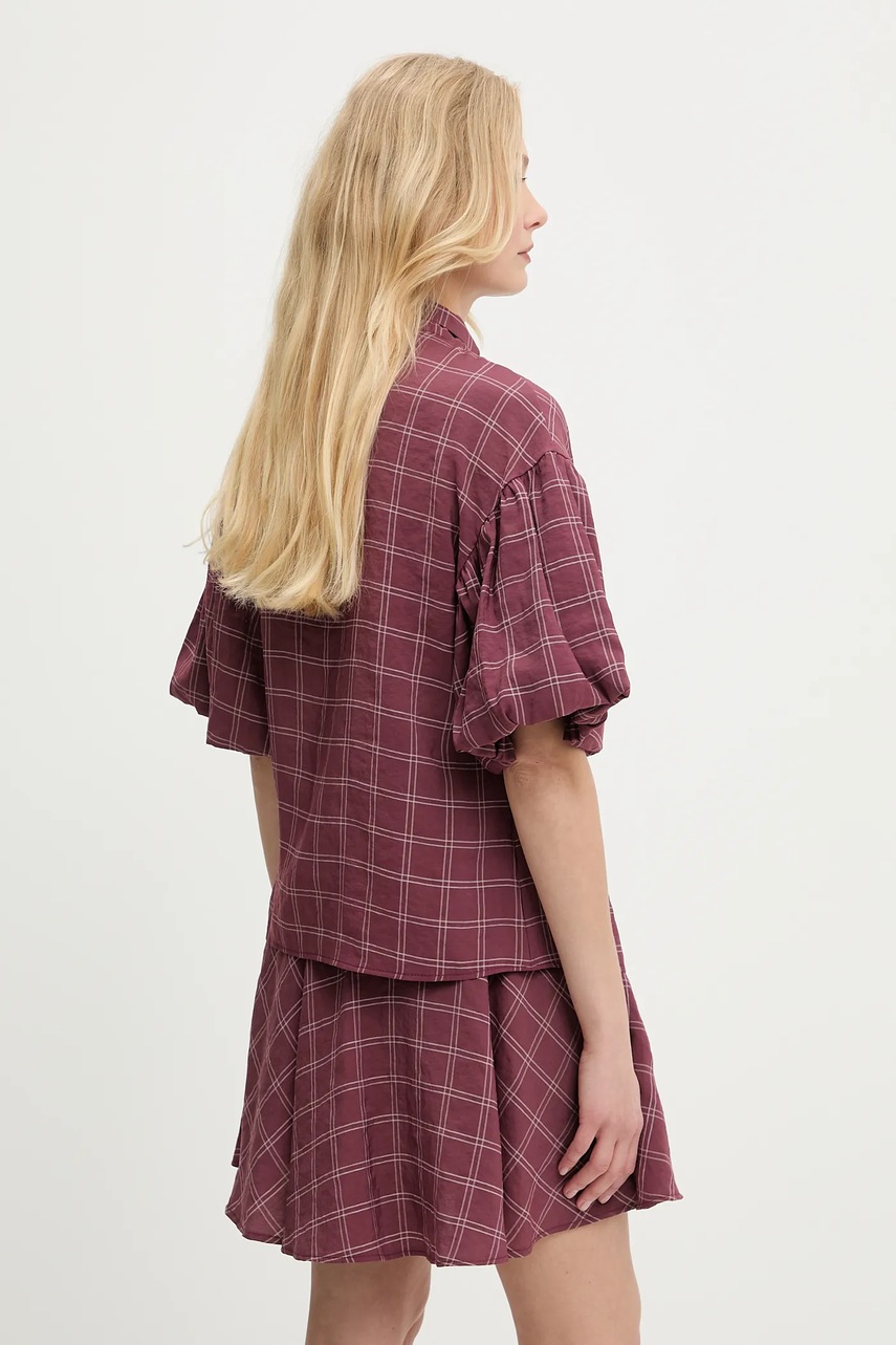 Πουκάμισο Answear.LAB χρώμα: μπορντό φωτογραφία