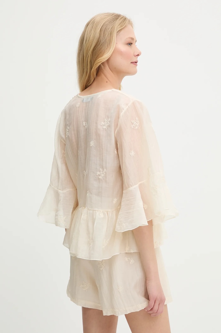 Μπλουζάκι Answear.LAB χρώμα: μπεζ φωτογραφία