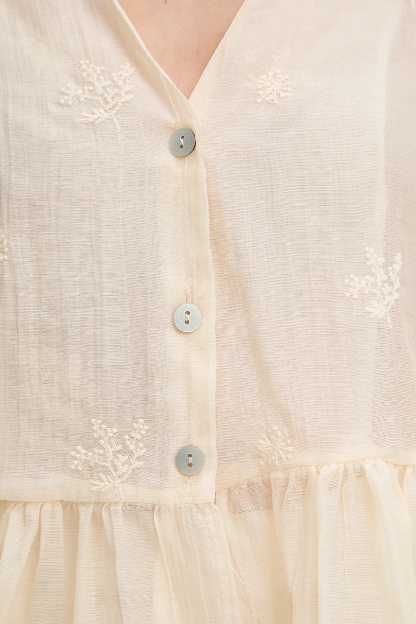 Μπλουζάκι Answear.LAB χρώμα: μπεζ φωτογραφία