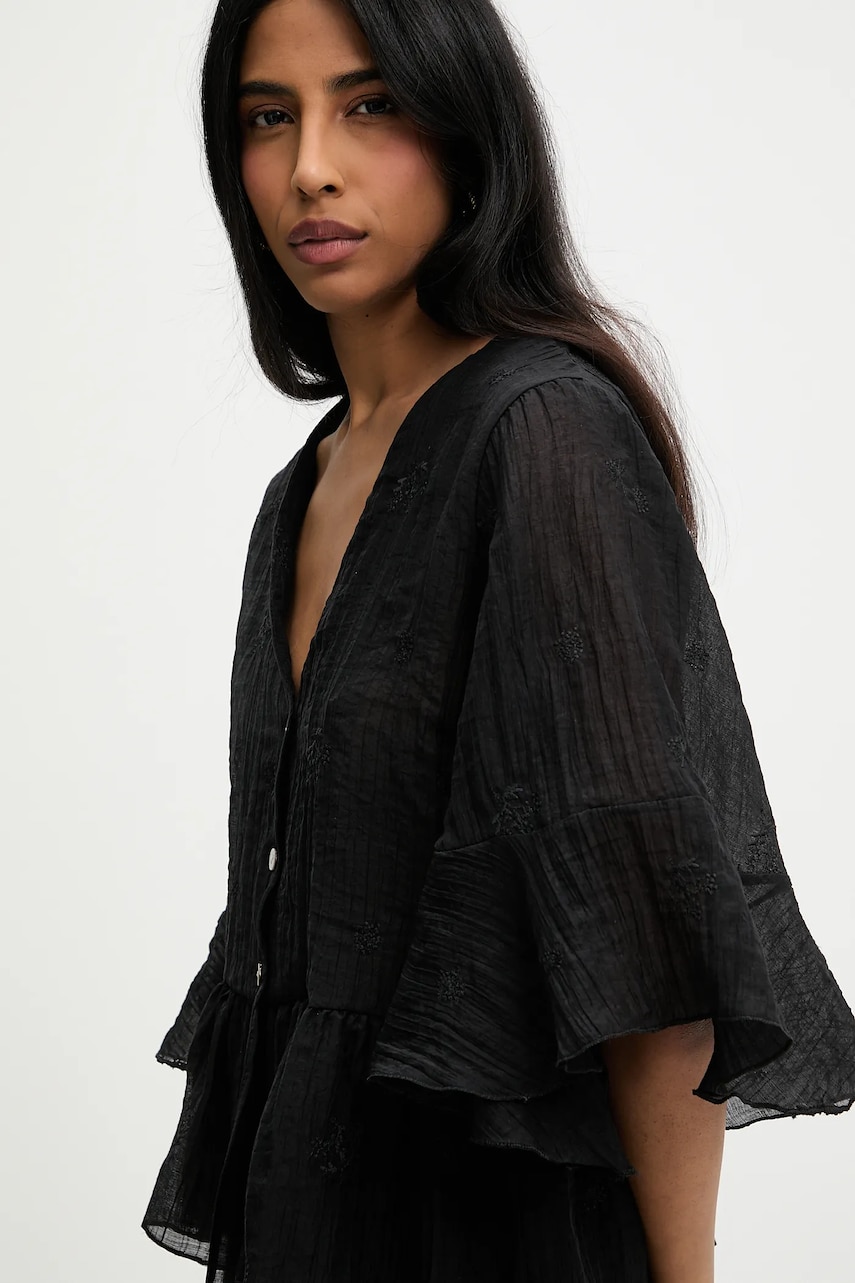 Answear Lab bluza culoarea negru, neted