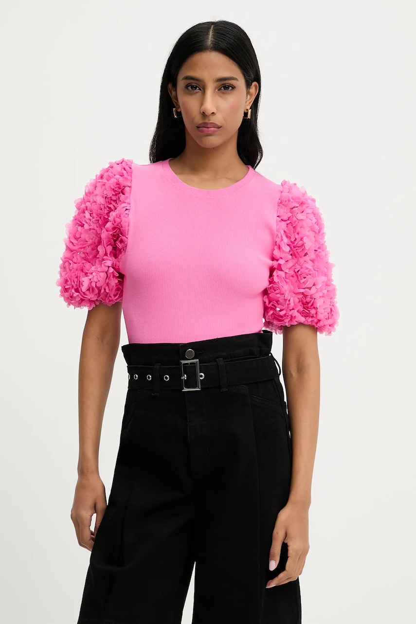 Answear Lab body culoarea roz, neted