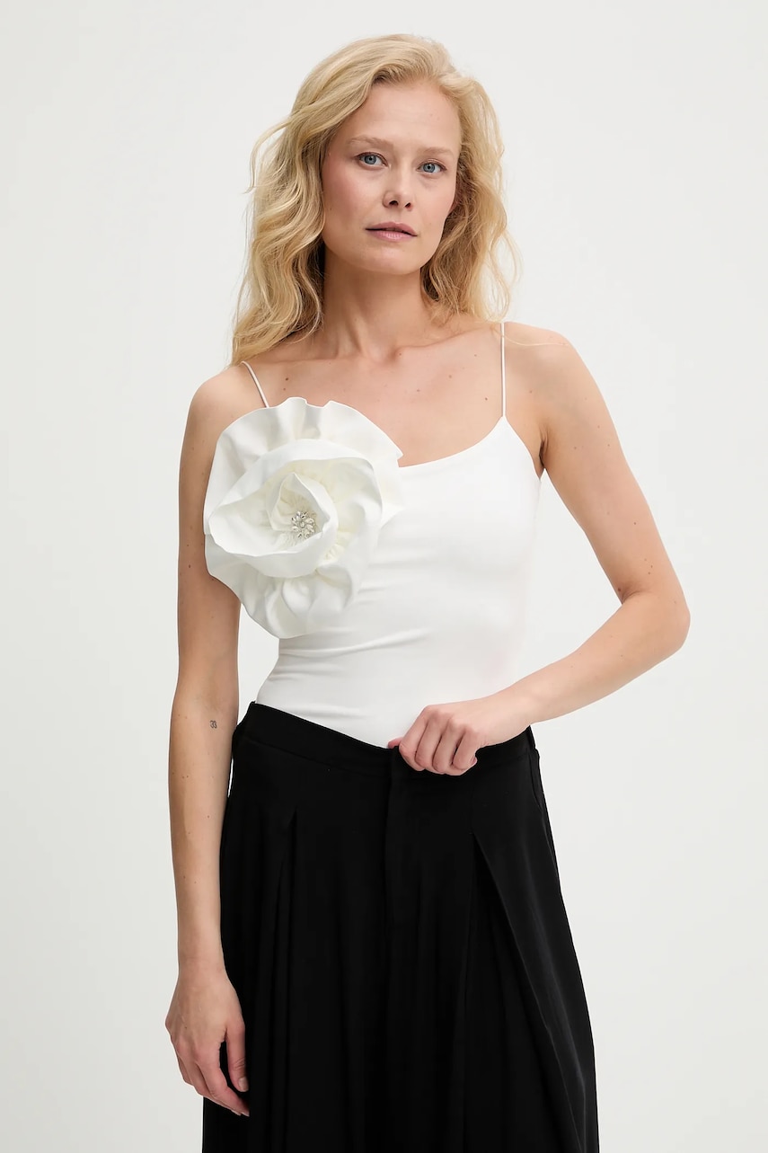 Answear Lab body culoarea alb, neted