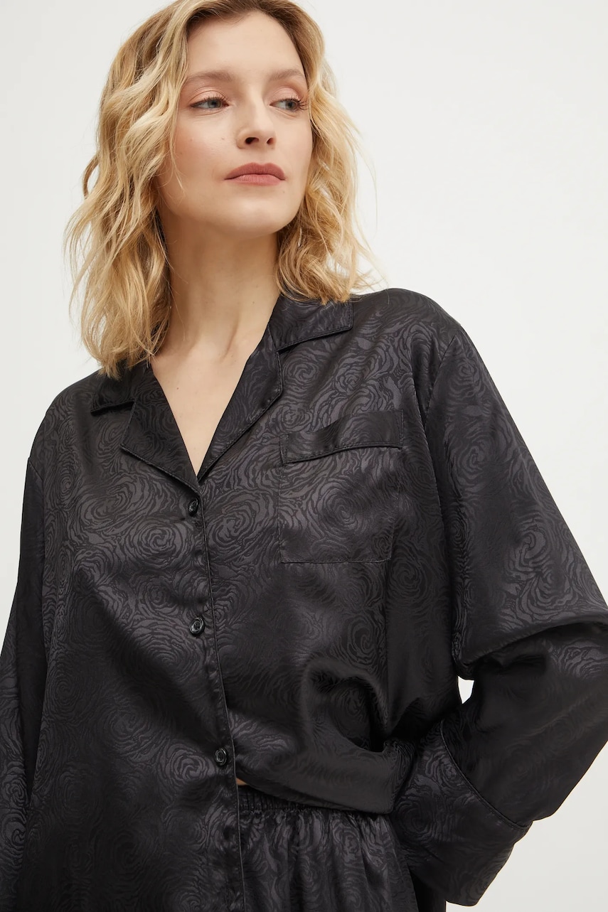 Answear Lab pijama femei, culoarea negru Answear Lab pijama femei, culoarea negru