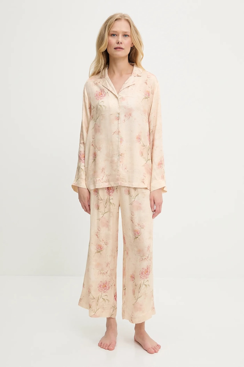 Answear Lab pijama culoarea roz