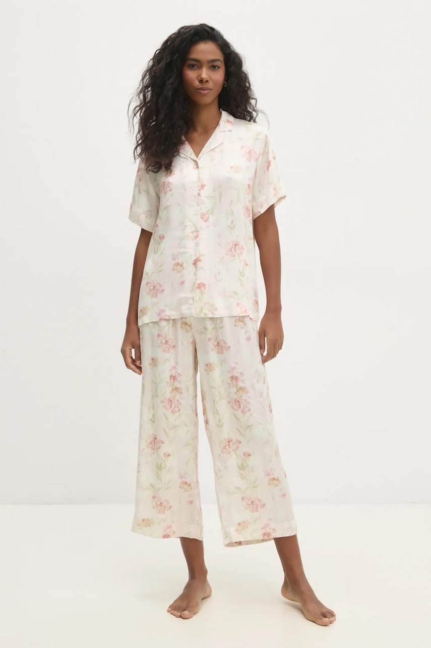 Answear Lab pijama femei, culoarea bej Answear Lab pijama femei, culoarea bej