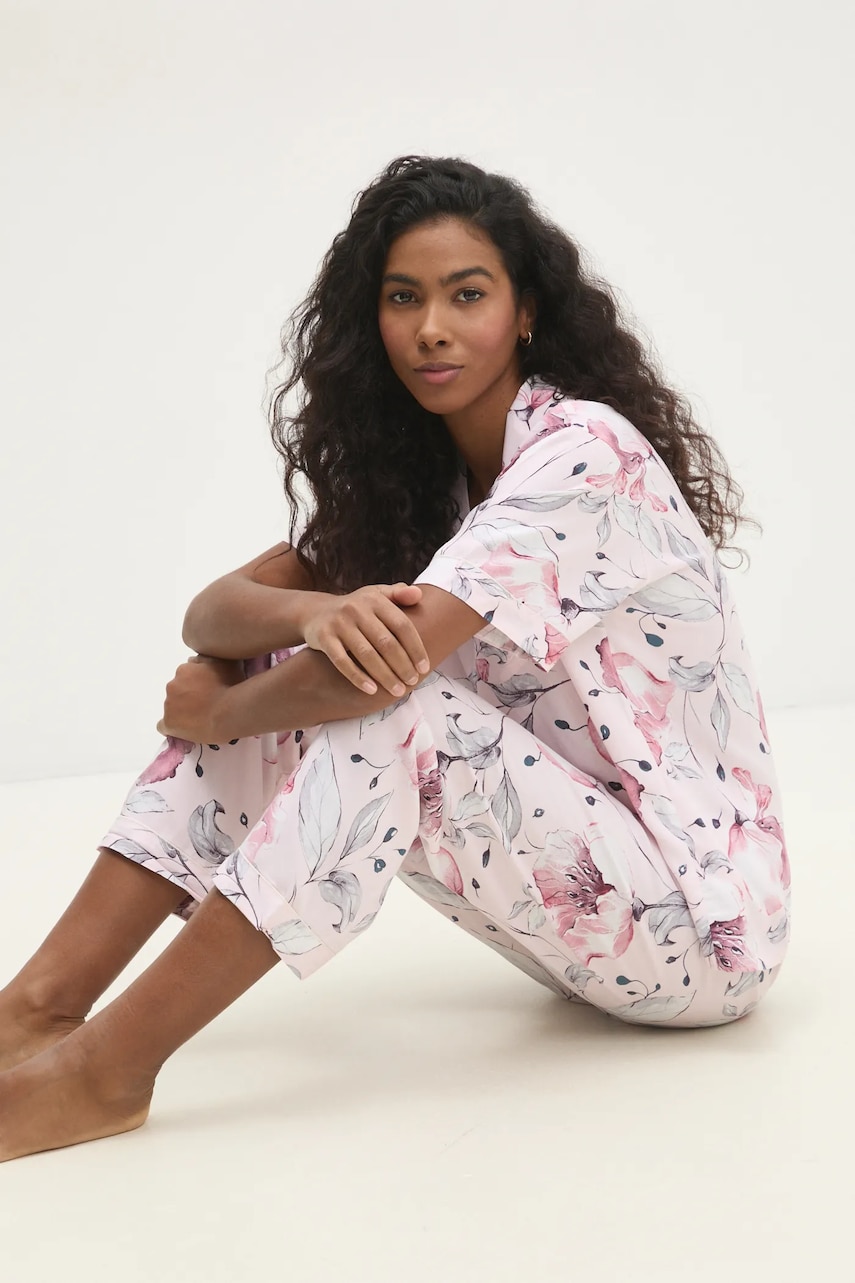 Answear Lab pijama femei, culoarea roz Answear Lab pijama femei, culoarea roz