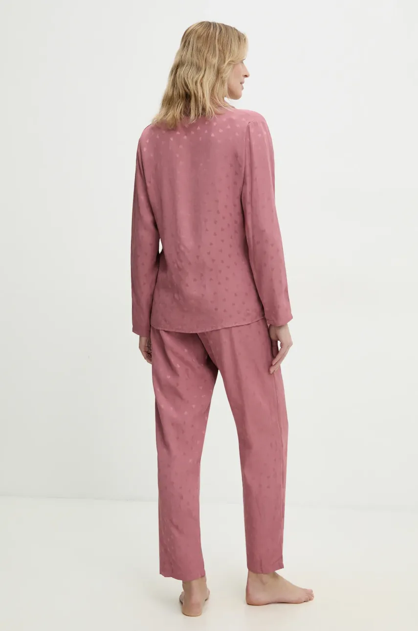 Пижама Answear.LAB женская цвет розовый из сатина Пижама Answear.LAB женская цвет розовый из сатина