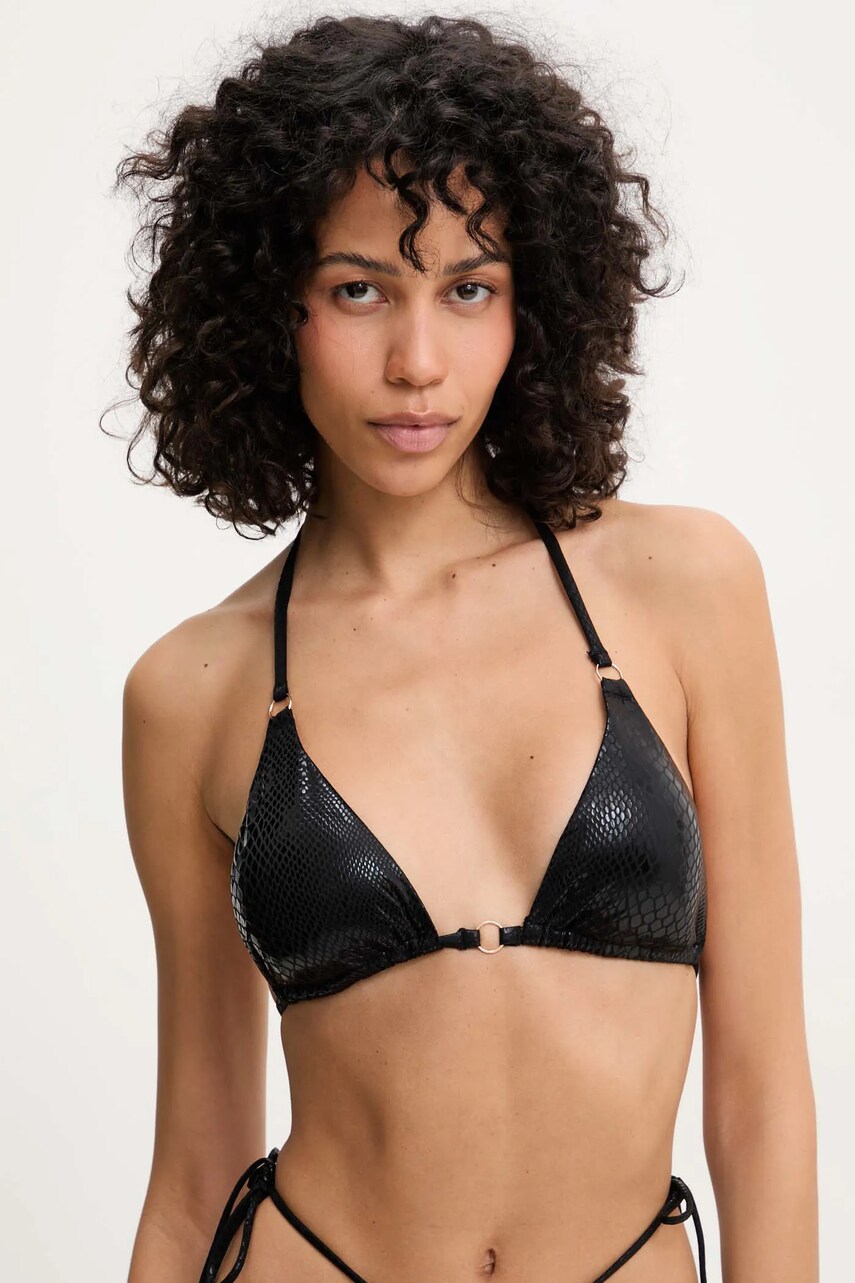 Answear Lab sutien de baie culoarea negru, cupa usor rigidizata