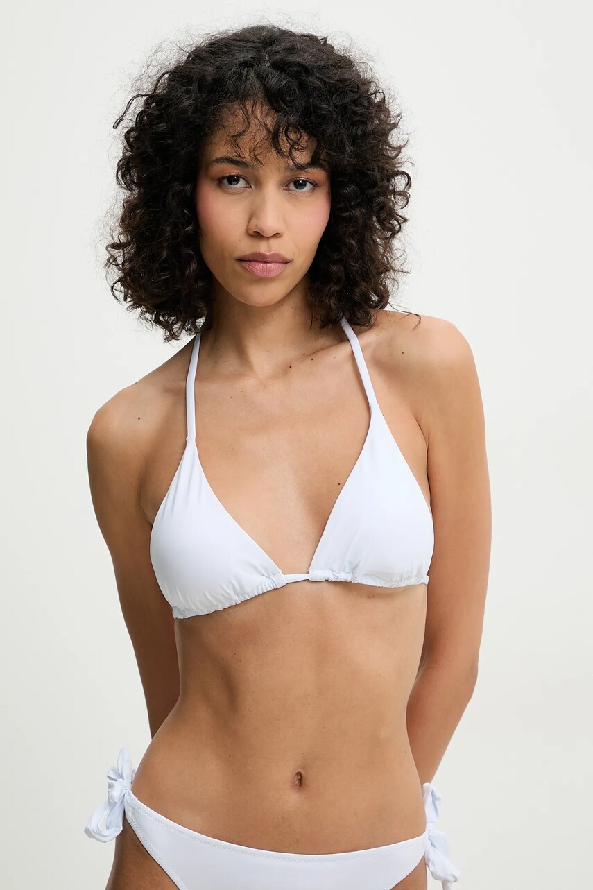 Answear Lab sutien de baie culoarea alb, cupa usor rigidizata