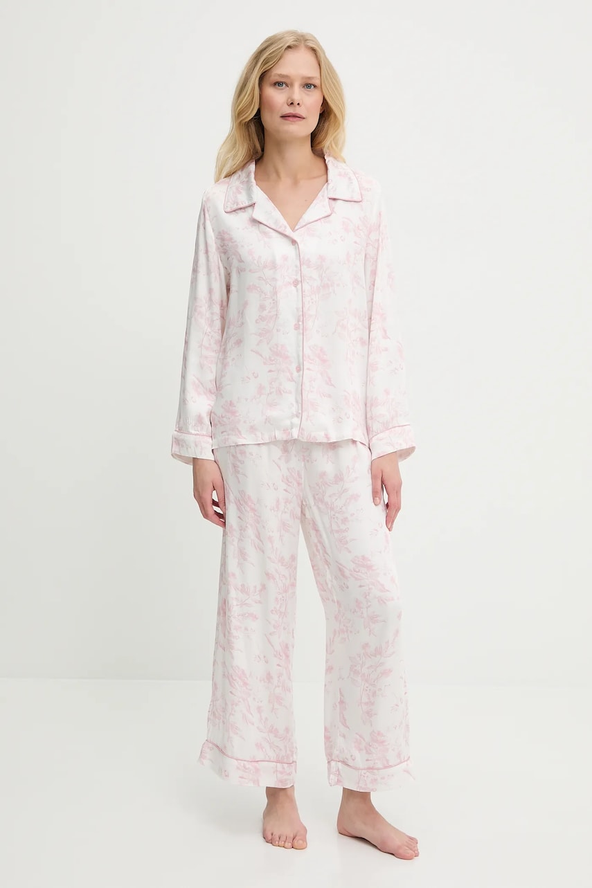 Answear Lab pijama culoarea roz