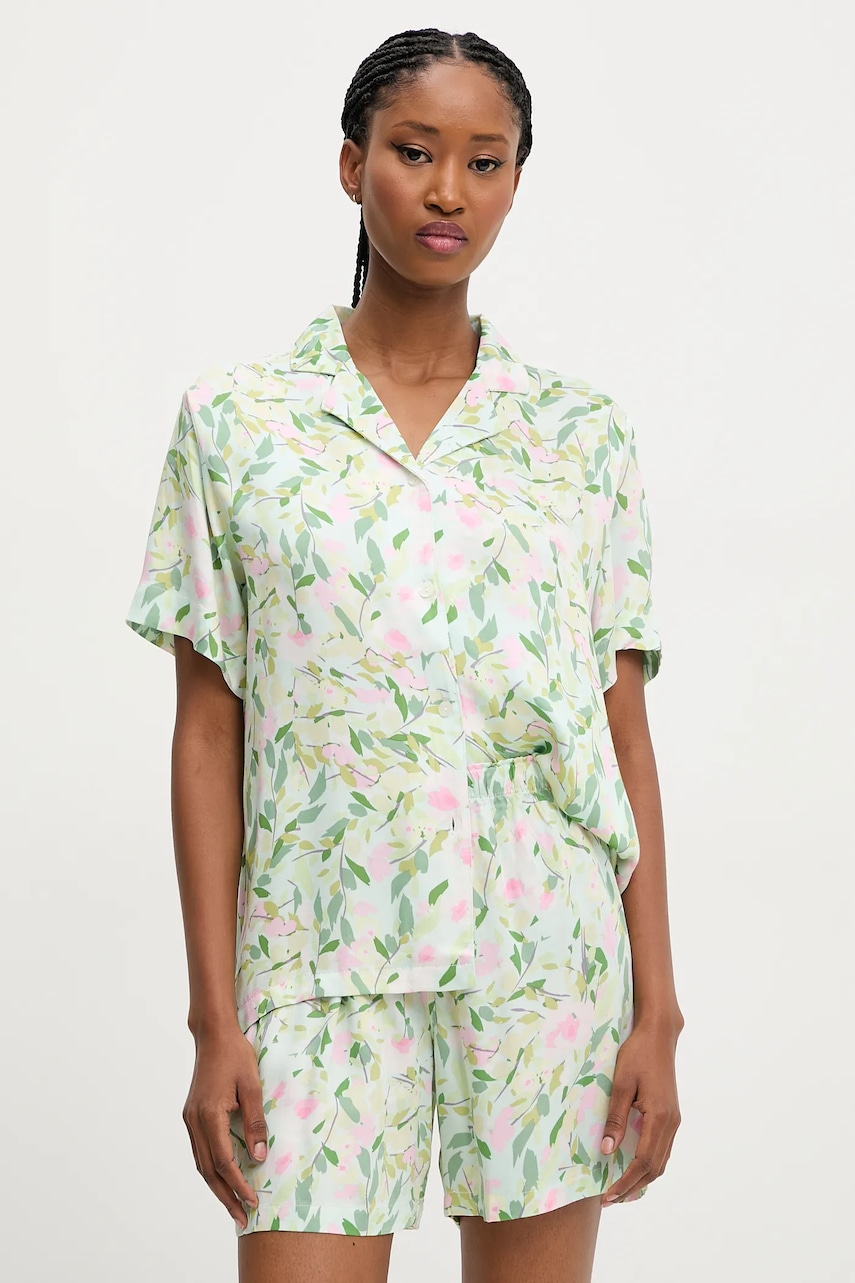 Answear Lab pijama femei, culoarea verde