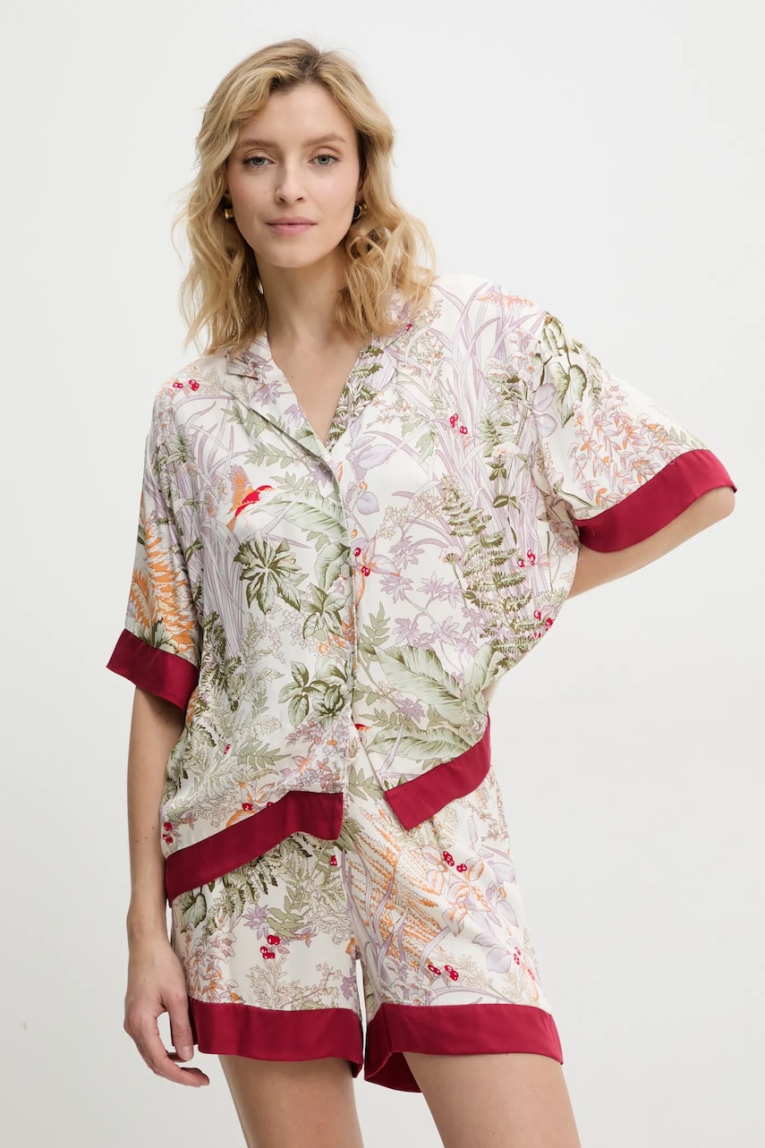 Answear Lab pijama femei, culoarea rosu Answear Lab pijama femei, culoarea rosu