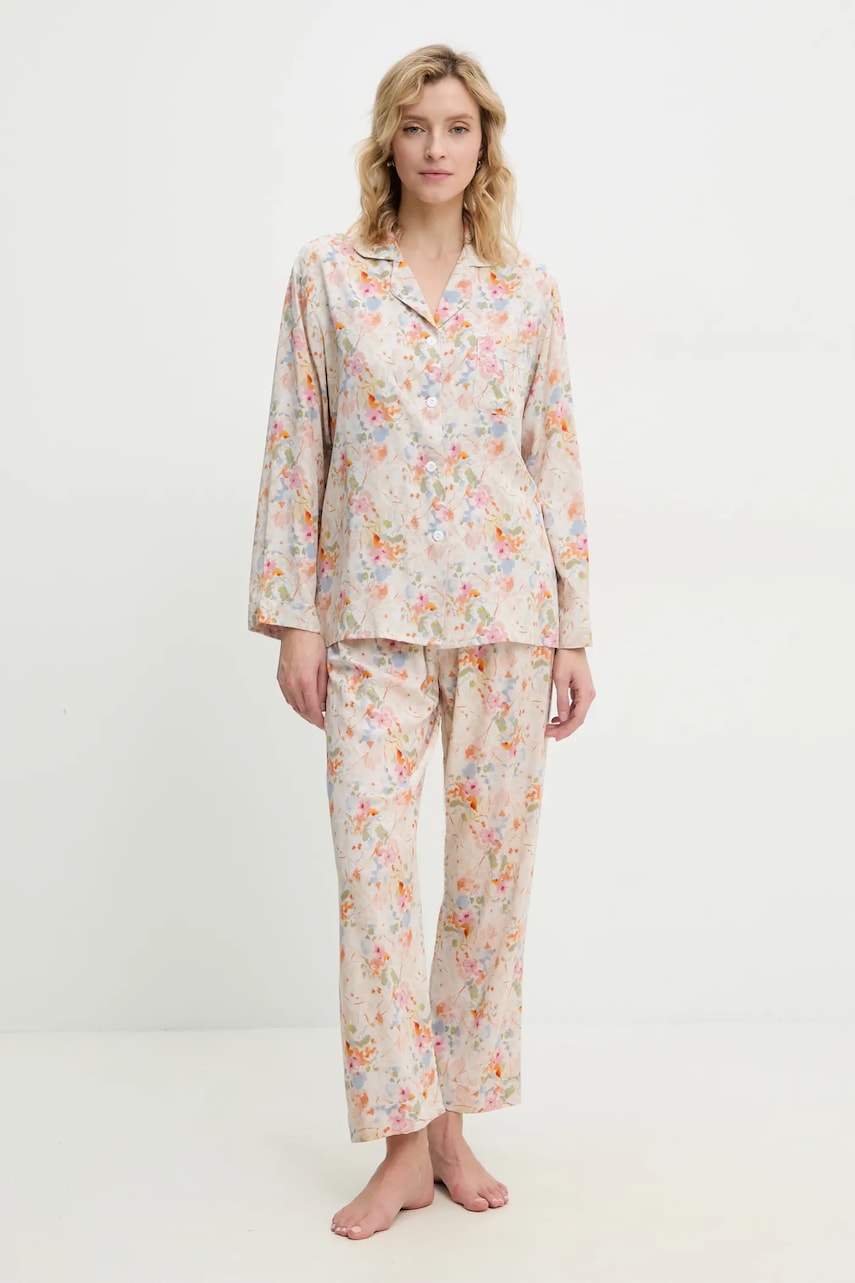 Answear Lab pijama femei, culoarea bej Answear Lab pijama femei, culoarea bej