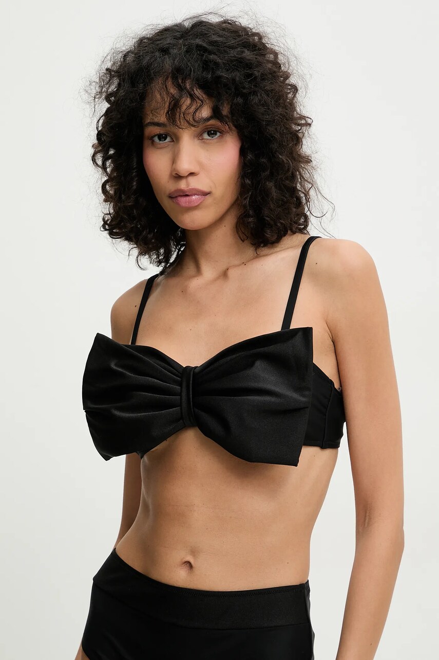 Answear Lab sutien de baie culoarea negru, cupa usor rigidizata