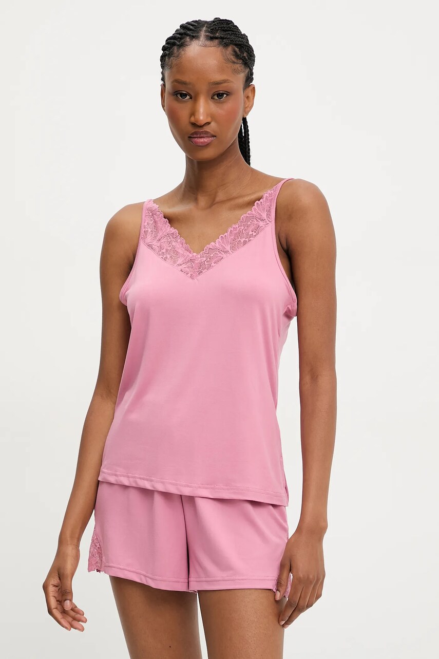 Answear Lab pijama femei, culoarea roz